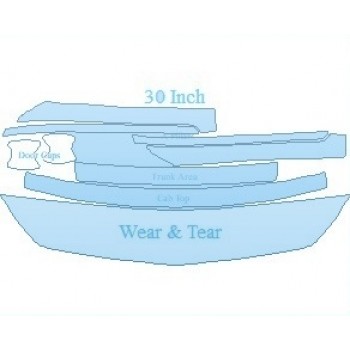 PAINT PROTECTION KIT - 2021 MERCEDES S CLASS 560 CABRIOLET COMMON WEAR AREA KIT - PRECUT PPF CLEAR BRA WRAP