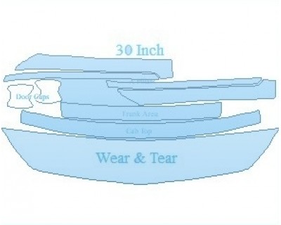 Precut PPF Kit – Clear Bra Paint Protection Film PAINT PROTECTION KIT - 2021 MERCEDES S CLASS 560 CABRIOLET COMMON WEAR AREA KIT - PRECUT PPF CLEAR BRA WRAP