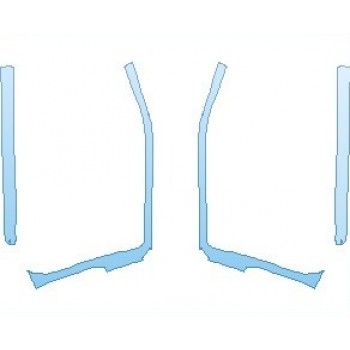 PAINT PROTECTION KIT - 2023 CHEVROLET SILVERADO 1500 LTD LTZ CAB SURROUNDS & ROCKERS CREW CAB - PRECUT PPF CLEAR BRA WRAP