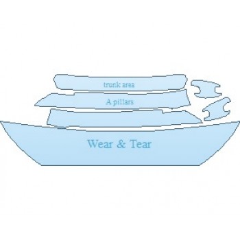 PAINT PROTECTION KIT - 2022 HYUNDAI VELOSTER N COMMON WEAR AREA KIT - PRECUT PPF CLEAR BRA WRAP