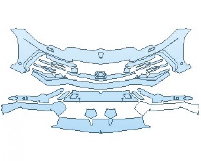 2023 LAMBORGHINI URUS CARBON PACKAGE BUMPER WITH WASHERS & SENSORS