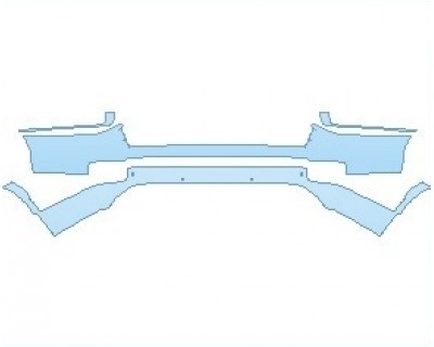 PAINT PROTECTION KIT - 2024 HYUNDAI PALISADE LIMITED REAR BUMPER WITH SENSORS - PRECUT PPF CLEAR BRA WRAP