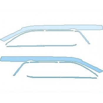 PAINT PROTECTION KIT - 2021 HYUNDAI PALISADE LIMITED A PILLARS AND WINDOW TRIM - PRECUT PPF CLEAR BRA WRAP