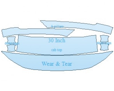 PAINT PROTECTION KIT - 2022 HYUNDAI TUCSON SEL COMMON WEAR AREA KIT - PRECUT PPF CLEAR BRA WRAP