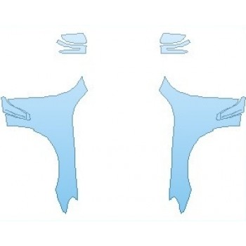 PAINT PROTECTION KIT - 2019 BMW 7 SERIES ALPINA B7  FULL FENDER NO WRAPPED EDGES - PRECUT PPF CLEAR BRA WRAP