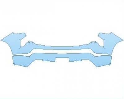 2022 CHEVROLET SILVERADO 1500 RST BUMPER (plate cut out)