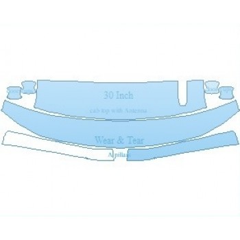 PAINT PROTECTION KIT - 2022 CHEVROLET SILVERADO 1500 WT COMMON WEAR AREA KIT WITH ANTENNA - PRECUT PPF CLEAR BRA WRAP