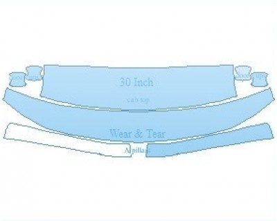PAINT PROTECTION KIT - 2022 CHEVROLET SILVERADO 1500 CUSTOM COMMON WEAR AREA KIT - PRECUT PPF CLEAR BRA WRAP