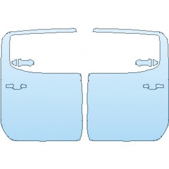 PAINT PROTECTION KIT - 2022 CHEVROLET SILVERADO 1500 WT DOORS REAR CREW CAB - PRECUT PPF CLEAR BRA WRAP