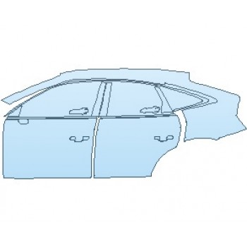 PAINT PROTECTION KIT - 2024 AUDI Q5 PREMIUM SPORTBACK REAR QUARTER PANEL & DOORS LEFT SIDE - PRECUT PPF CLEAR BRA WRAP
