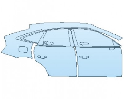 PAINT PROTECTION KIT - 2024 AUDI Q5 PREMIUM SPORTBACK REAR QUARTER PANEL & DOORS RIGHT SIDE - PRECUT PPF CLEAR BRA WRAP