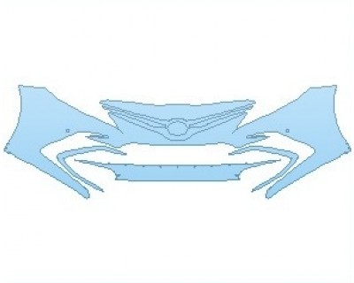 PAINT PROTECTION KIT - 2024 TOYOTA CAMRY XLE V6 BUMPER WITH SENSORS - PRECUT PPF CLEAR BRA WRAP