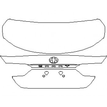 2021 TOYOTA CAMRY XLE REAR DECK LID
