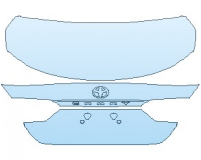 PAINT PROTECTION KIT - 2024 TOYOTA CAMRY XLE V6 REAR DECK LID - PRECUT PPF CLEAR BRA WRAP