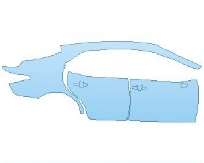 PAINT PROTECTION KIT - 2024 TOYOTA CAMRY XLE V6 REAR QUARTER PANEL & DOORS RIGHT SIDE - PRECUT PPF CLEAR BRA WRAP