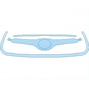PAINT PROTECTION KIT - 2024 TOYOTA HIGHLANDER L GRILLE - PRECUT PPF CLEAR BRA WRAP
