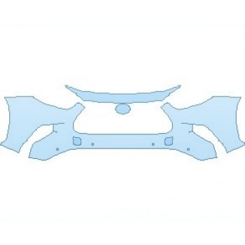 PAINT PROTECTION KIT - 2023 TOYOTA HIGHLANDER LIMITED BUMPER WITH SENSORS - PRECUT PPF CLEAR BRA WRAP