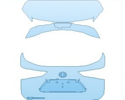 PAINT PROTECTION KIT - 2025 TOYOTA HIGHLANDER HYBRID XLE REAR HATCH WITH HIGHLANDER EMBLEM - PRECUT PPF CLEAR BRA WRAP