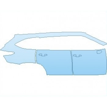 PAINT PROTECTION KIT - 2023 TOYOTA HIGHLANDER XLE REAR QUARTER PANEL & DOORS RIGHT SIDE - PRECUT PPF CLEAR BRA WRAP