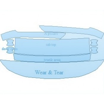 PAINT PROTECTION KIT - 2025 TOYOTA HIGHLANDER HYBRID XLE COMMON WEAR AREA KIT - PRECUT PPF CLEAR BRA WRAP