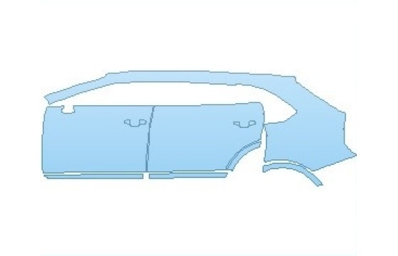 2027 BENTLEY BENTAYGA V8 REAR QUARTER PANEL & DOORS LEFT SIDE - PRECUT PPF CLEAR BRA WRAP