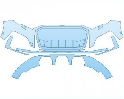 2021 AUDI SQ7 SUV BUMPER WITH WASHERS AND SENSORS