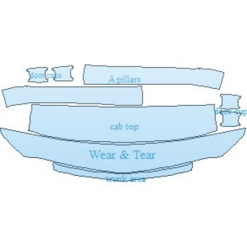 PAINT PROTECTION KIT - 2023 CADILLAC CT5 SPORT COMMON WEAR AREA KIT - PRECUT PPF CLEAR BRA WRAP