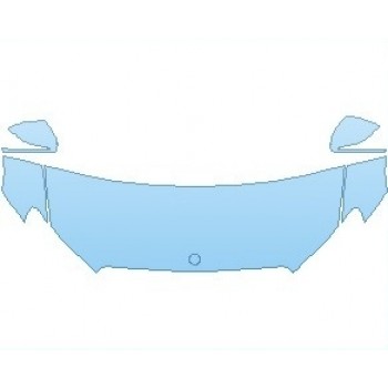 PAINT PROTECTION KIT - 2019 MERCEDES E CLASS LUXURY WAGON HOOD KIT (WRAPPED EDGES) - PRECUT PPF CLEAR BRA WRAP