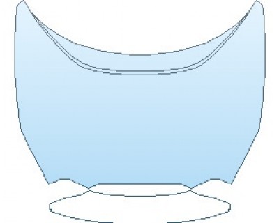 PAINT PROTECTION KIT - 2020 FERRARI 488 PISTA SPIDER FULL HOOD 2 PIECE WRAPPED EDGES - INVISIBLEMASK - 3M PAINT PROTECTION