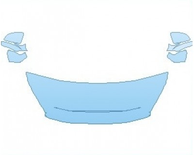 PAINT PROTECTION KIT - 2020 FERRARI 488 PISTA SPIDER HOOD 1 PIECE WRAPPED EDGES - INVISIBLEMASK - 3M PAINT PROTECTION