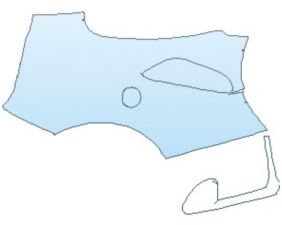 PAINT PROTECTION KIT - 2020 FERRARI 488 PISTA SPIDER REAR QUARTER PANEL RIGHT SIDE - INVISIBLEMASK - 3M PAINT PROTECTION