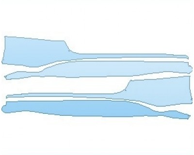 PAINT PROTECTION KIT - 2020 FERRARI 488 PISTA SPIDER ROCKER PANELS - INVISIBLEMASK - 3M PAINT PROTECTION