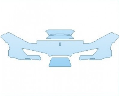 PAINT PROTECTION KIT - 2020 FERRARI 488 PISTA SPIDER BUMPER - INVISIBLEMASK - 3M PAINT PROTECTION