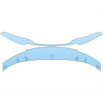 PAINT PROTECTION KIT - 2022 PORSCHE TAYCAN 4S CROSS TURISMO BUMPER LOWER - PRECUT PPF CLEAR BRA WRAP