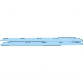 PAINT PROTECTION KIT - 2022 PORSCHE TAYCAN 4S CROSS TURISMO ROCKER PANELS - PRECUT PPF CLEAR BRA WRAP