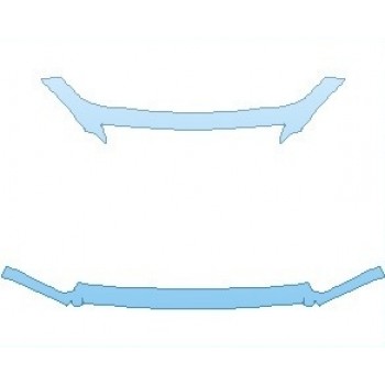 PAINT PROTECTION KIT - 2022 INFINITI Q50 PURE UPPER AND LOWER BUMPER - PRECUT PPF CLEAR BRA WRAP