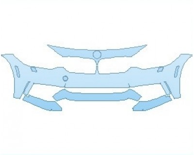 PAINT PROTECTION KIT - 2020 BMW 4 SERIES M SPORT COUPE BUMPER WITH WASHERS - INVISIBLEMASK - 3M PAINT PROTECTION