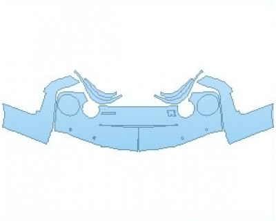 PAINT PROTECTION KIT - 2023 NISSAN GT-R NISMO REAR BUMPER WITH SENSORS - PRECUT PPF CLEAR BRA WRAP