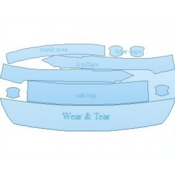 PAINT PROTECTION KIT - 2022 HYUNDAI ACCENT SEL COMMON WEAR AREA KIT - PRECUT PPF CLEAR BRA WRAP