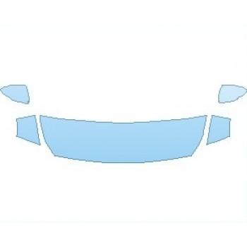 PAINT PROTECTION KIT - 2022 HYUNDAI ACCENT LIMITED HOOD (WRAPPED EDGES) - PRECUT PPF CLEAR BRA WRAP