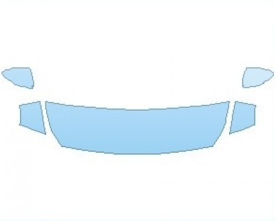 PAINT PROTECTION KIT - 2022 HYUNDAI ACCENT LIMITED HOOD (WRAPPED EDGES) - PRECUT PPF CLEAR BRA WRAP
