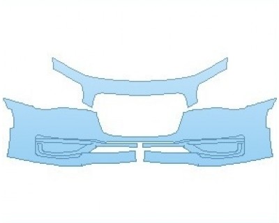 PAINT PROTECTION KIT - 2023 CHRYSLER 300 S WITH S APPEARANCE PKG BUMPER - PRECUT PPF CLEAR BRA WRAP