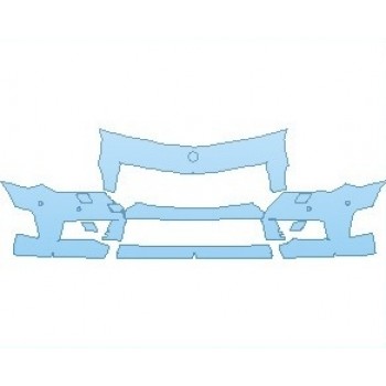 PAINT PROTECTION KIT - 2019 MERCEDES SLK CLASS 55 AMG BUMPER KIT WITH SENSORS - PRECUT PPF CLEAR BRA WRAP