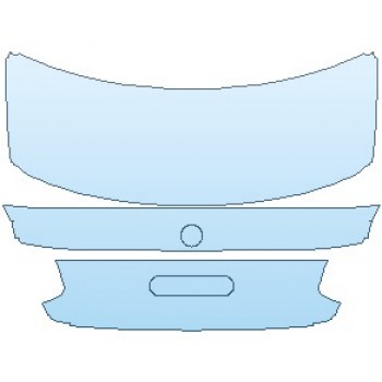PAINT PROTECTION KIT - 2021 BMW 2 SERIES BASE COUPE REAR DECK LID - PRECUT PPF CLEAR BRA WRAP