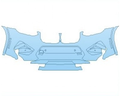 2021 BMW X4 X4 M BUMPER WITH SENSORS AND CENTER CAMERA