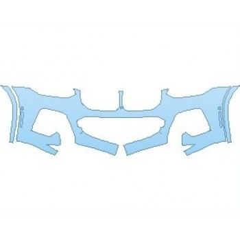 PAINT PROTECTION KIT - 2021 BMW X3 M-SPORT BUMPER WITH SENSORS AND CAMERA - PRECUT PPF CLEAR BRA WRAP