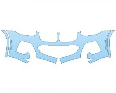 PAINT PROTECTION KIT - 2021 BMW X3 M-SPORT BUMPER WITH SENSORS - PRECUT PPF CLEAR BRA WRAP