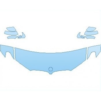 Precut PPF Kit – Clear Bra Paint Protection Film PAINT PROTECTION KIT - 2021 BMW X3 M-SPORT HOOD (WRAPPED EDGES) - PRECUT PPF CLEAR BRA WRAP