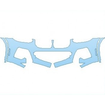 PAINT PROTECTION KIT - 2021 BMW X3 M-SPORT BUMPER - PRECUT PPF CLEAR BRA WRAP