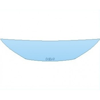 PAINT PROTECTION KIT - 2023 KIA EV6 GT-LINE HOOD 18 INCH (WRAPPED EDGES) - PRECUT PPF CLEAR BRA WRAP